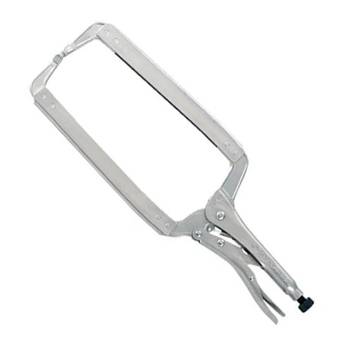 Клещи зажимные C-типа с фиксатором,(дугообразные) 450мм. KING TONY 6615-18