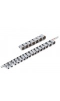Набор головок 1/2" 8–32мм,23 предмета на планке. TOPTUL GAAQ1604U