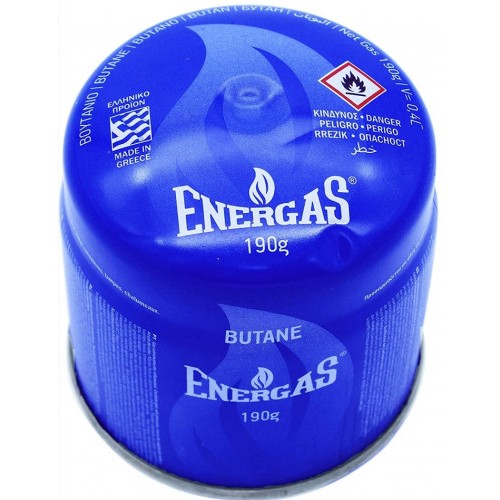 Баллон газовый 1-разовый ENERGAS пробивной. 190г/330мл. тип 200 BUTAN ENE190
