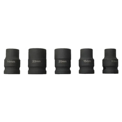 Набор головок 1/2" для тормозных суппортов, 5 предметов. REWOLT T6031
