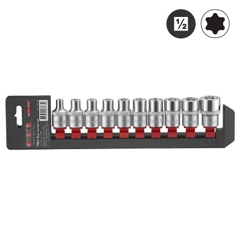 Набор головок 1/2" Torx (Е-тип)10 пр. (E8-E24) FORCE