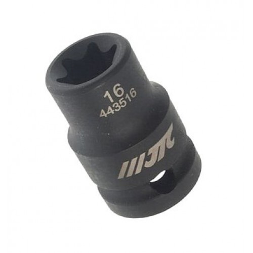 Головка торцевая ударная 1/2",TORX E16, длина 38мм. 443516 JTC
