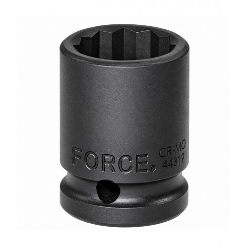 Головка ударная 1/2",12-гранная,26мм, длина 45мм. FORCE 44826 F