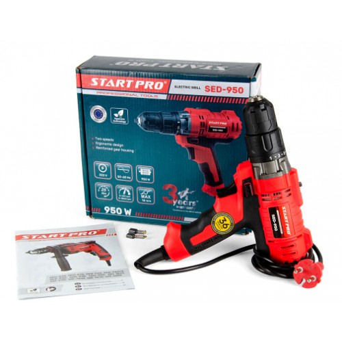 Мережевий шуруповерт 950Вт Start Pro SED-950