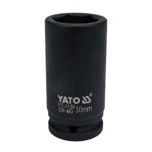 Головка торцевая ударная глубокая 3/4",6-гранная,30мм, длина 90мм. YATO YT-1130