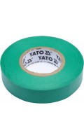 Изолента ПВХ 15мм х 20м х 0.13мм (зеленая) Yato YT-81595