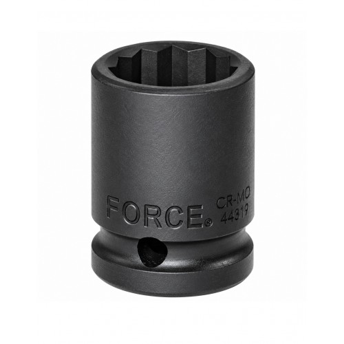 Головка ударная 1/2",12-гранная,22мм, длина 40мм. FORCE 44822 F