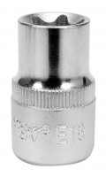 Головка торцевая TORX E18,квадрат 1/2", длина 38мм. YATO YT-05225