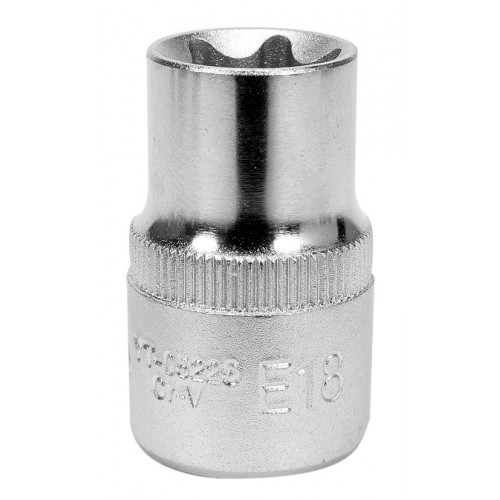 Головка торцева TORX E18,квадрат 1/2", довжина 38мм. YATO YT-05225