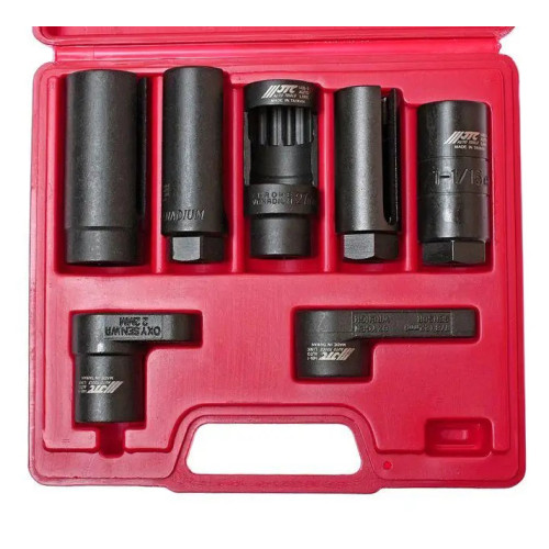 Набор спецголовок для снятия форсунок и датчиков, 7пр. 1425 JTC