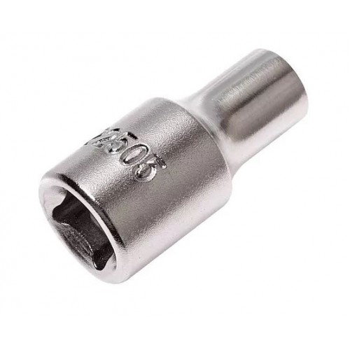 Головка торцева коротка 6-гранна 5мм, квадрат 1/4". 22505 JTC