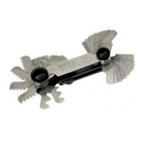 Резьбомер метрический 0,25–6,0мм (24 шаблона). TOPTUL ICAB0024