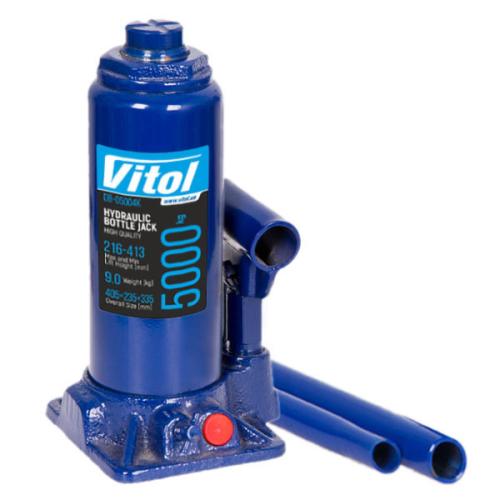 Домкрат бутылочный в кейсе 5т 216-413 мм VITOL (DB-05004K)