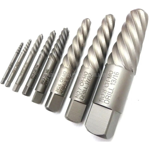 Набор экстракторов для извлечения сломанных болтов и шпилек,8 предметов. 7853 JTC