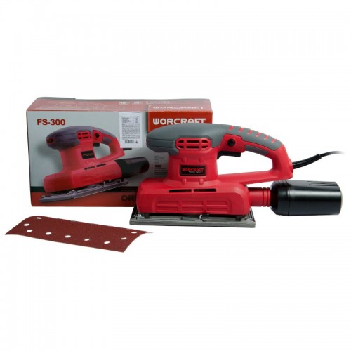 Вибрационная шлифмашина 300 Вт., 6000-11000 виб/мин., (115 мм x 230 мм) WORCRAFT FS-300