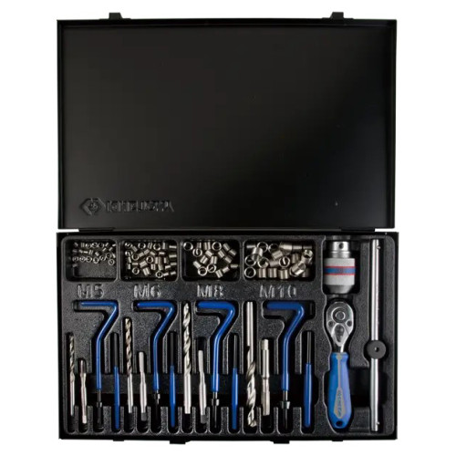 Набор для восстановления резьбы  (M5–M10),119 предметов. KING TONY 11311MQ 