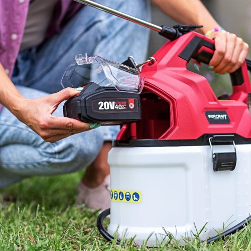 Аккумуляторный опрыскиватель 20 В, 2,5 бар WORCRAFT CBS-S20Li-8L