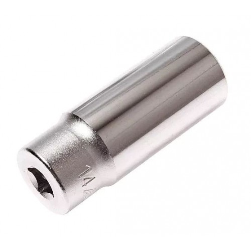 Головка торцевая 1/4",6-гранная,глубокая, размер 14мм. 25214 JTC