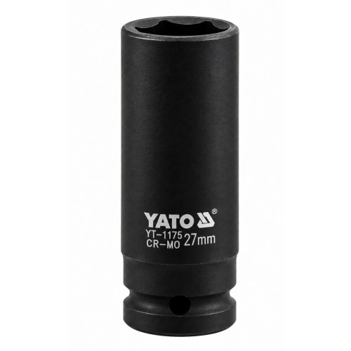 Головки торцевые ударные удлиненные 1". YATO YT-1175 Series
