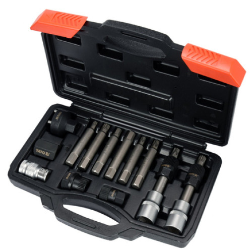 Набір ключів і головок для генераторів 13пр. YATO YT-0421