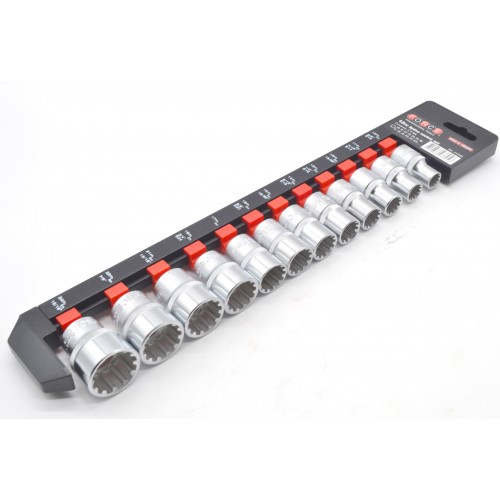 Набор головок SPLINE 1/2" 10-24мм 12ед. FORCE 4124Q F