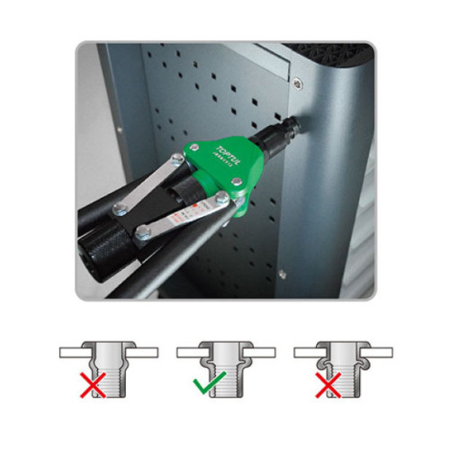 Заклепник під різьбові заклепки (M5–M12). TOPTUL JBBB0512