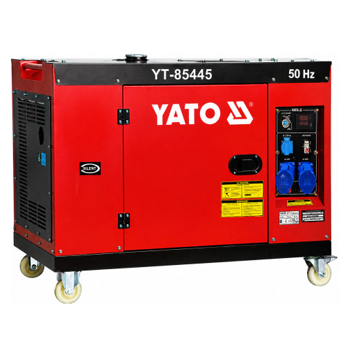 Генератор тока дизельный YATO 7,5кВт,220/380В. YT-85445