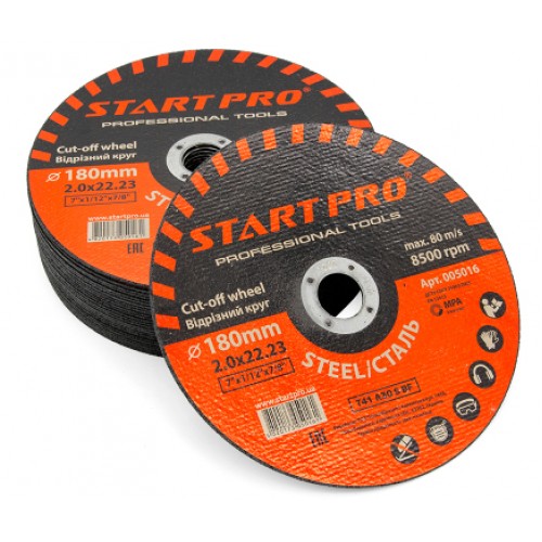Круг отрезной 180×2.0×22.23мм, START PRO 5016