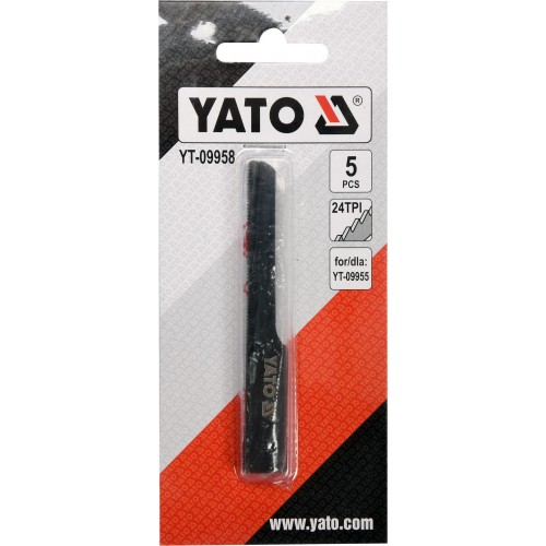 Полотна для пневмопили шабельної 24Т (5шт) YATO YT-09958