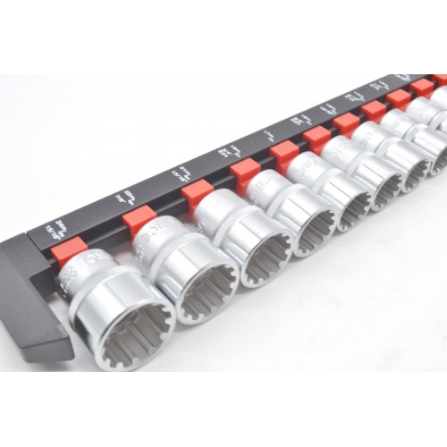 Набор головок SPLINE 1/2" 10-24мм 12ед. FORCE 4124Q F