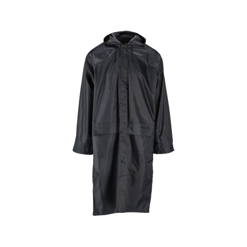 Плащ із капюшоном водонепроникний VOREL, розм. L, гранатовий колір з вентиляційними відверстиями PVC [74653]