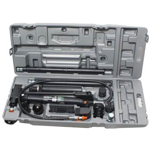 Набор гидравлического оборудования для кузовных работ 10т,в кейсе на колесах. ROCKFORCE RF71002L