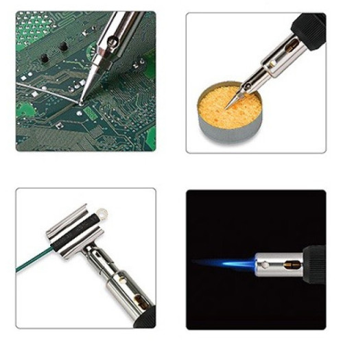 Паяльник газовый 150Вт с комплектом насадок 8шт. TOPTUL EGAE0801