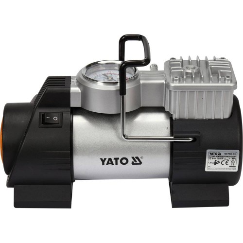 Компрессор автомобильный YATO: 12 В, 180 Вт, 40л/мин + фонарь LED YT-73460