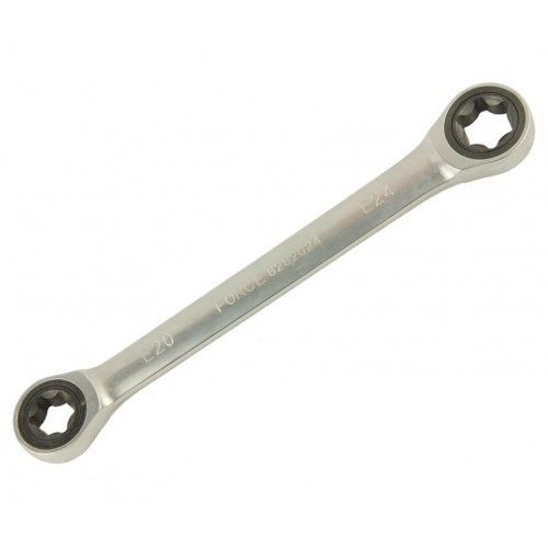 Ключ накидной трещоточный TORX E10xE12, L=144 мм 8281012 FORCE