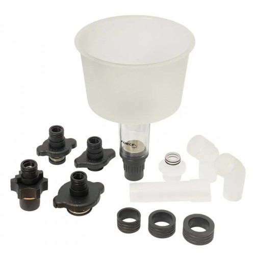 Лейка 1,6л с переходниками для заправки охлаждающей жидкости. FORCE 912G17 F