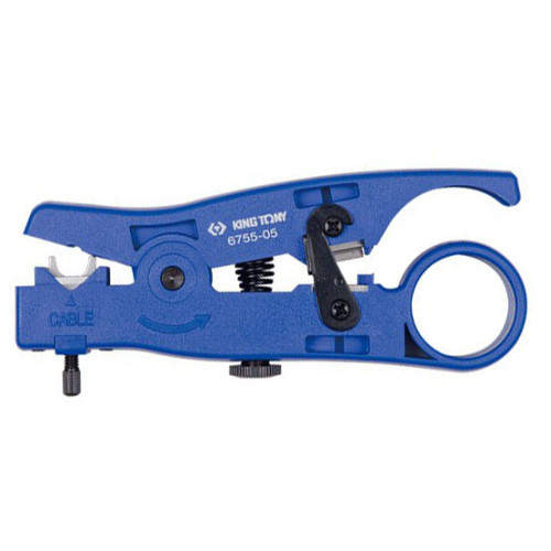 Стріпер для зняття ізоляції та різання кабелю 2,6–8,0мм,125мм.KING TONY 6755-05