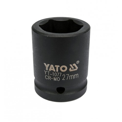 Головка торцевая ударная 3/4",6-гранная,27мм, длина 53мм. YATO YT-1077