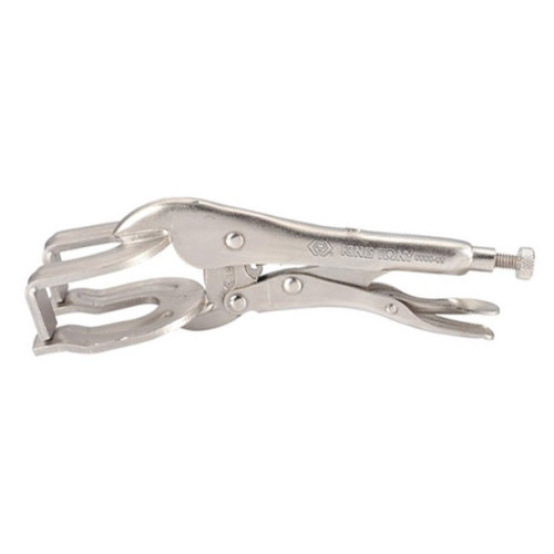 Кліщі зажимні пінцетного типу з фіксатором C-подібні,228мм. KING TONY 6665-09