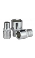 Головка торцевая короткая 6-гранная,квадрат 1/4",4,5мм. FORCE 525045 F