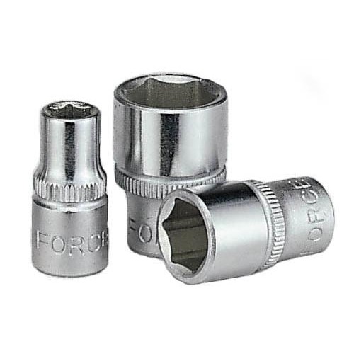 Головка торцевая короткая 6-гранная,квадрат 1/4",4,5мм. FORCE 525045 F