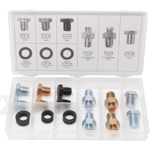 Набор маслосливных пробок с шайбами,27пр. FORSAGE F-01Z0253