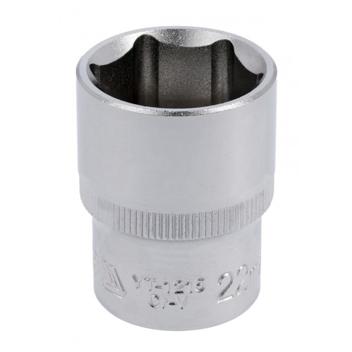 Головка торцевая 1/2",короткая,6-гранная, 22мм. YATO YT-1215