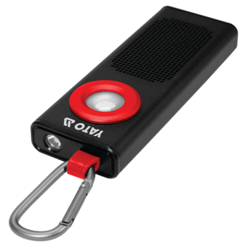 Фонарь светодиодный аккумулорный с POWERBANK YATO Li-Po 3.7 В, 2000 mАч, 500 Lm, + динамик 3W Bluetooth [YT-08557]