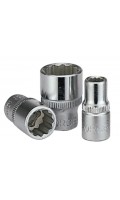 Головка торцевая 12-гранная,квадрат 1/4", 8мм, длина 25мм. FORCE 52908 F