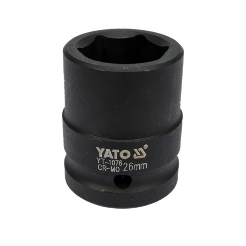 Головка торцевая ударная 3/4",6-гранная,26мм, длина 50мм. YATO YT-1076