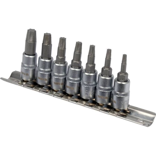 Набор экстракторов 1/4" для выкручивания поврежденных винтов TORX YT-04581 YATO
