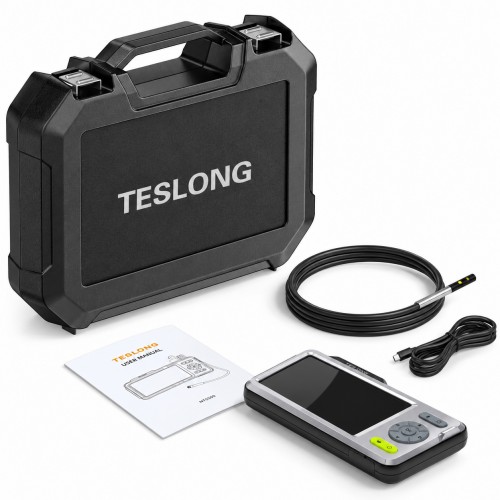 Видеоэндоскоп автомобильный TESLONG NTS500B, Ø5 мм, L=1 м, двойная камера, IPS 5″, HD