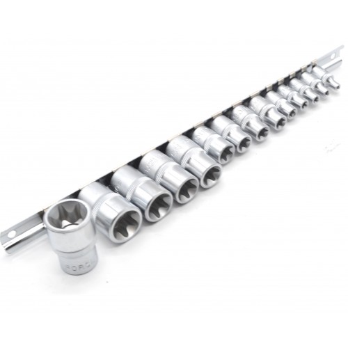 Набор головок TORX 1/4"-1/2" Е4-Е24 14ед. 4158 Force