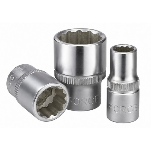 Головка торцева 12-гранна,квадрат 1/4", 7мм, довжина 25мм. FORCE 52907 F